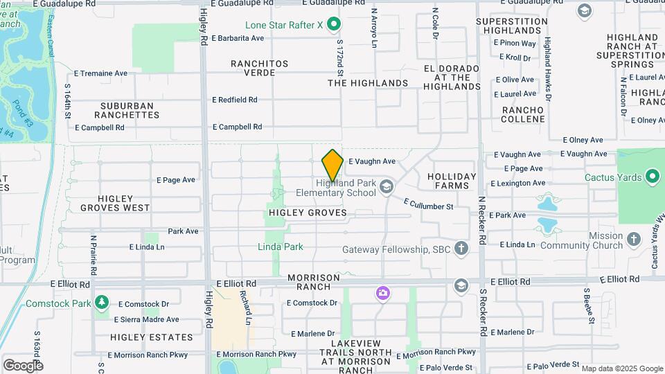 3564 E Lexington Ct Map and Location Details