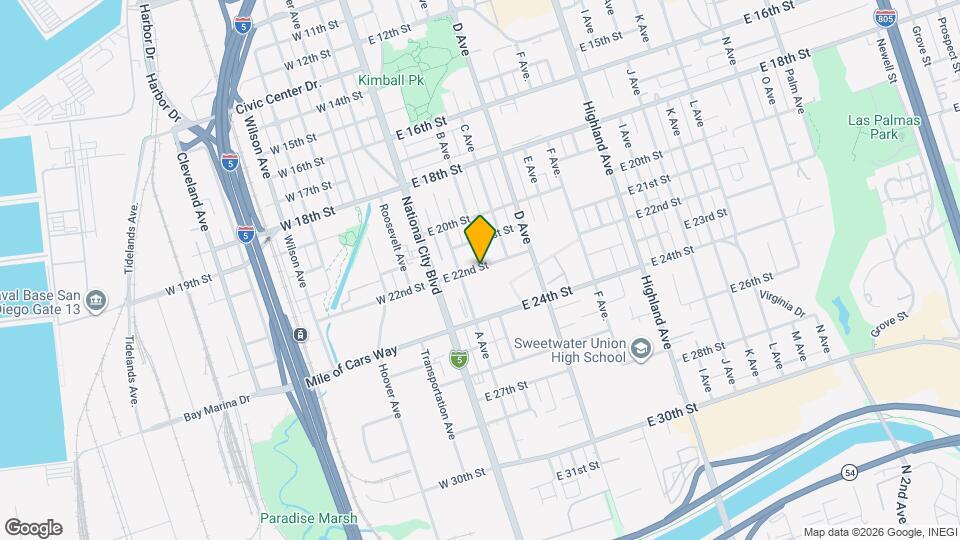 116 E 22nd St Map and Location Details