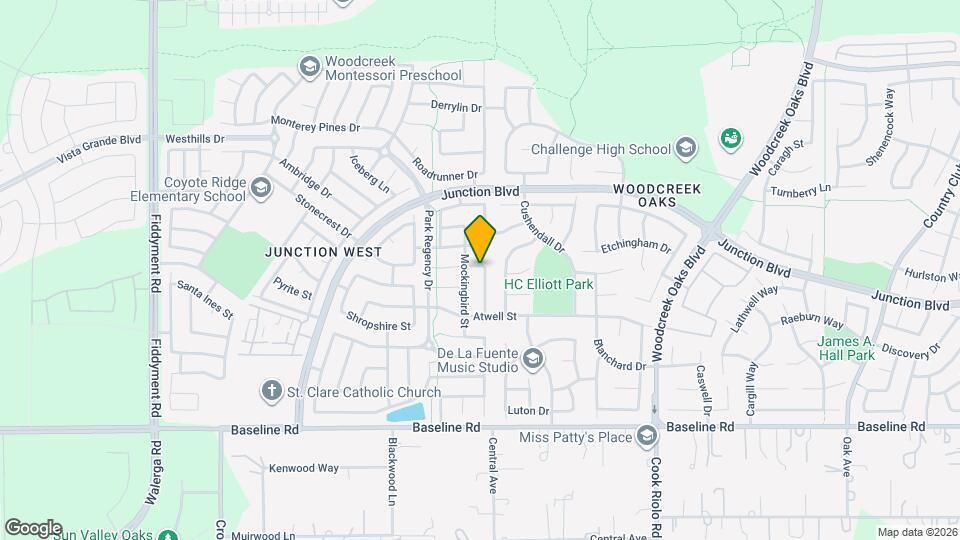 1740 Tanager Way Mapa y Detalles de la Ubicación