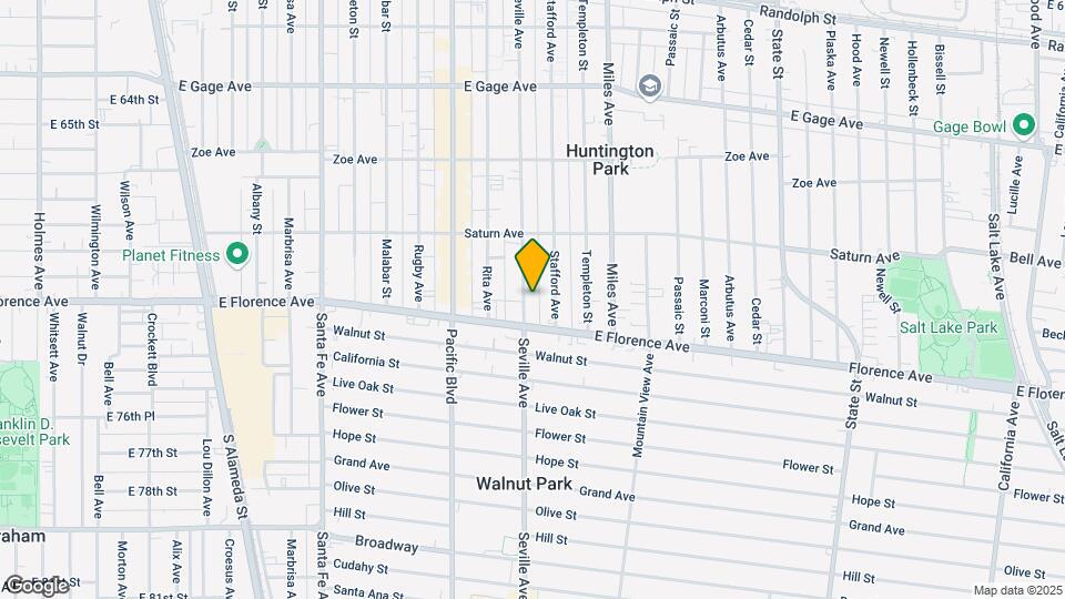 7122 Seville Ave Map and Location Details
