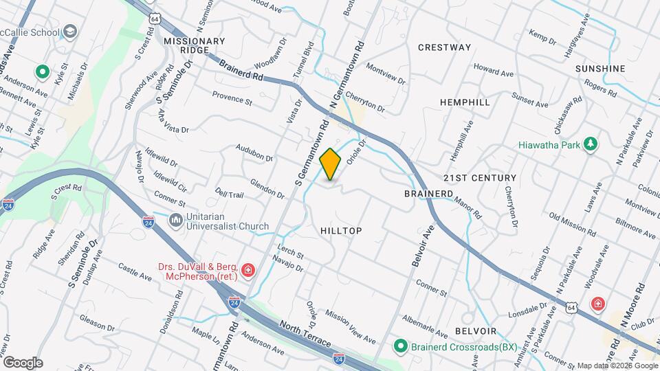 3621 Monte Vista Dr Map and Location Details