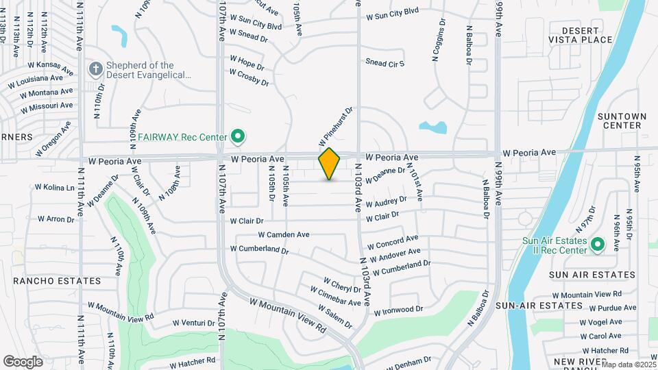 10321 W Deanne Dr Mapa y Detalles de la Ubicación