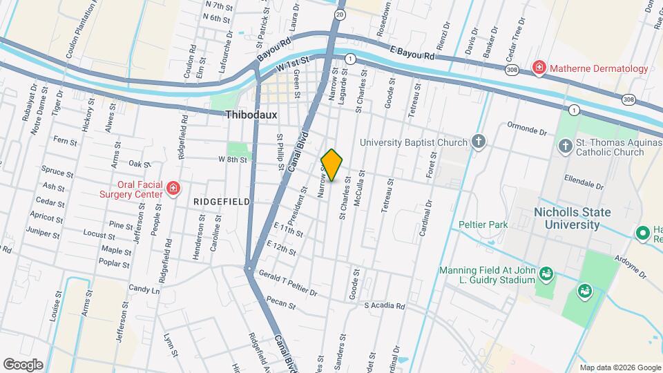 803 Lagarde St, Unit A Map and Location Details
