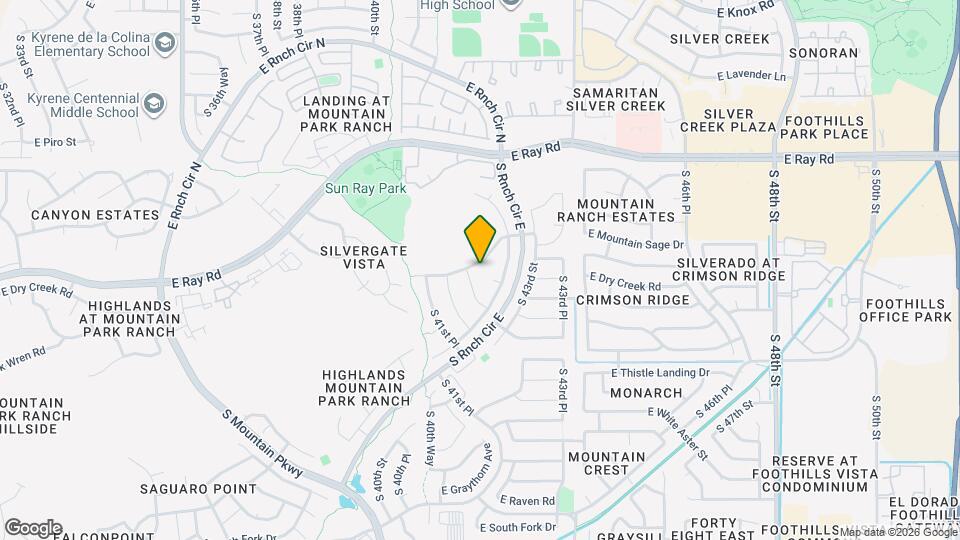 4211 E Mountain Sage Dr Mapa y Detalles de la Ubicación