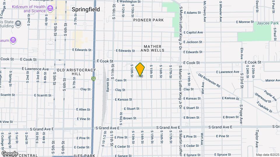 831 S 14th St Map and Location Details