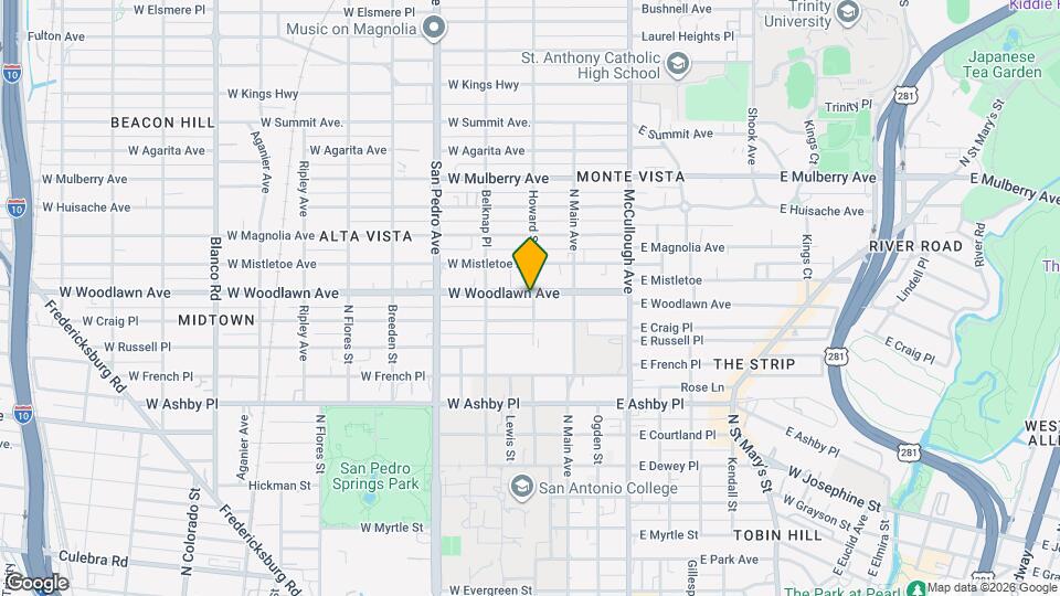 202 W Woodlawn Ave Mapa y Detalles de la Ubicación