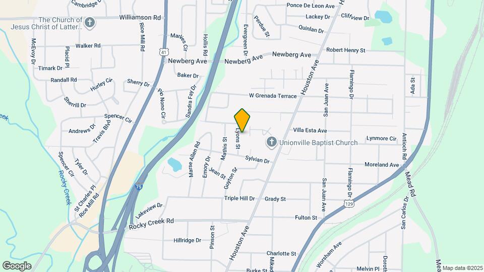 3846 Lyons St Map and Location Details