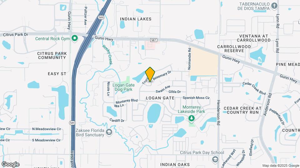 6833 Rosemary Dr, Unit 2 bedroom efficiency Map and Location Details