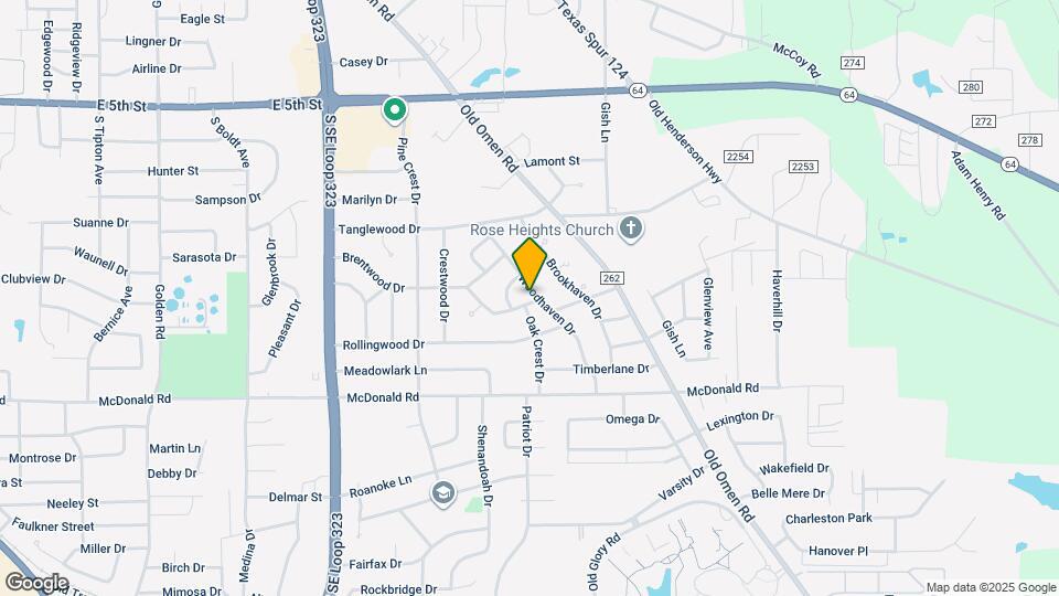 2133 Woodhaven Dr Map and Location Details