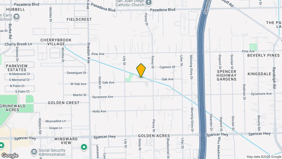 5105 Oak Ave Map and Location Details