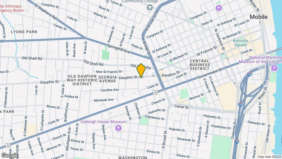 957 Dauphin St Map and Location Details