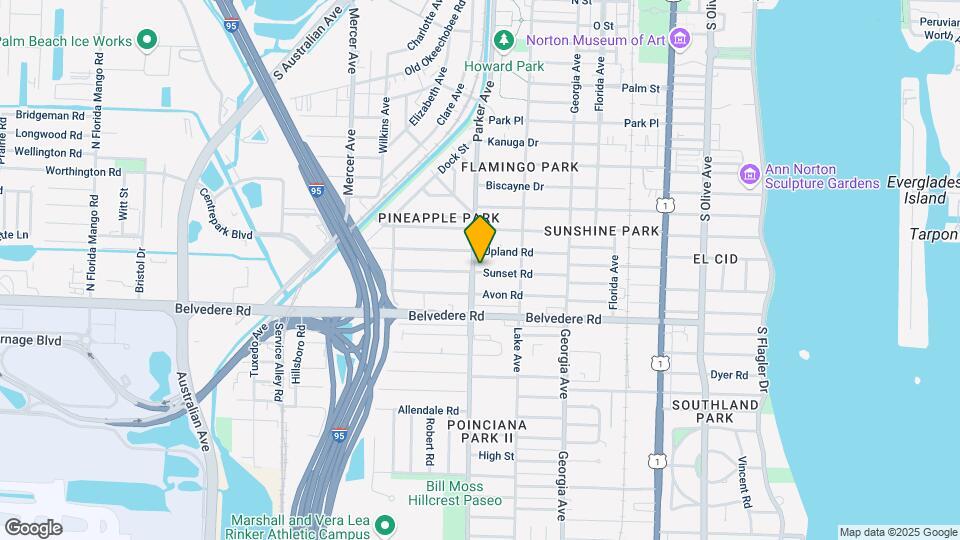 845 Sunset Rd Map and Location Details