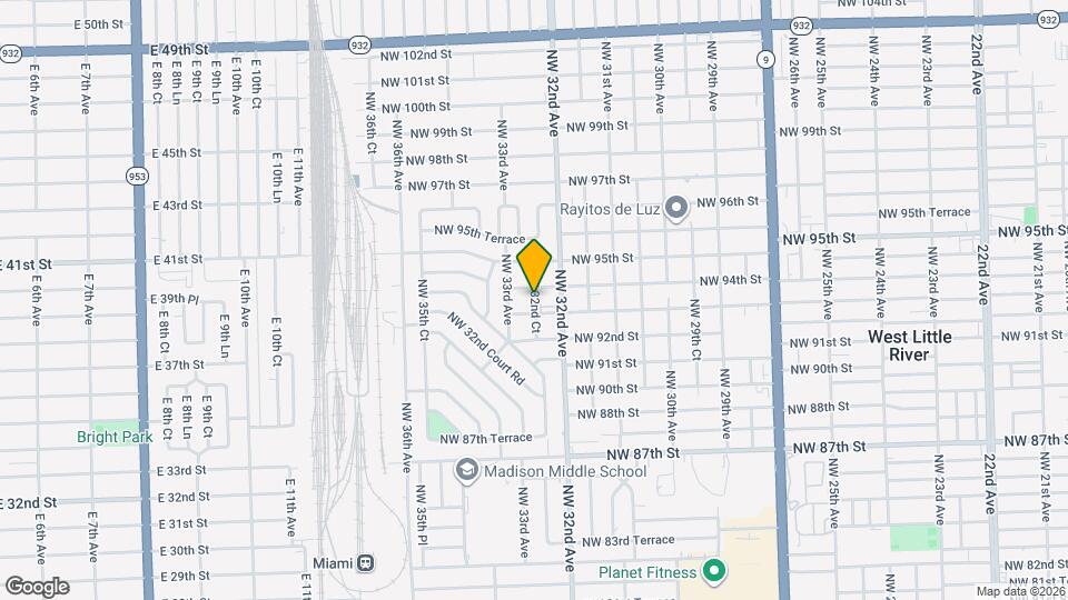 3252 NW 94th St Map and Location Details