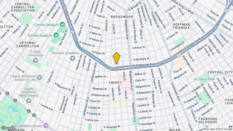 4603 S Claiborne Ave, Unit 4603 Mapa y Detalles de la Ubicación