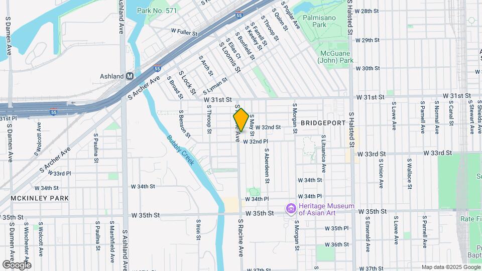 3215 S Racine Ave Map and Location Details