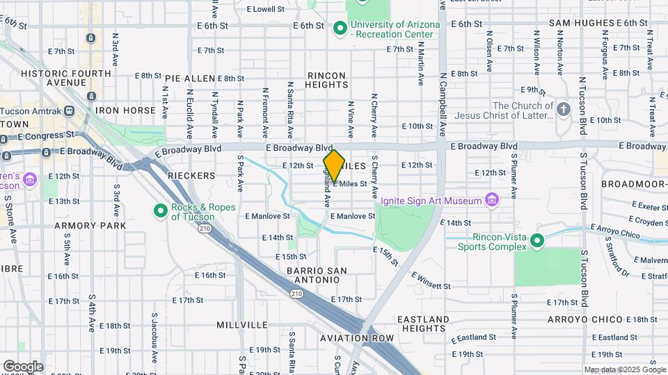 1410 E Miles St Map and Location Details