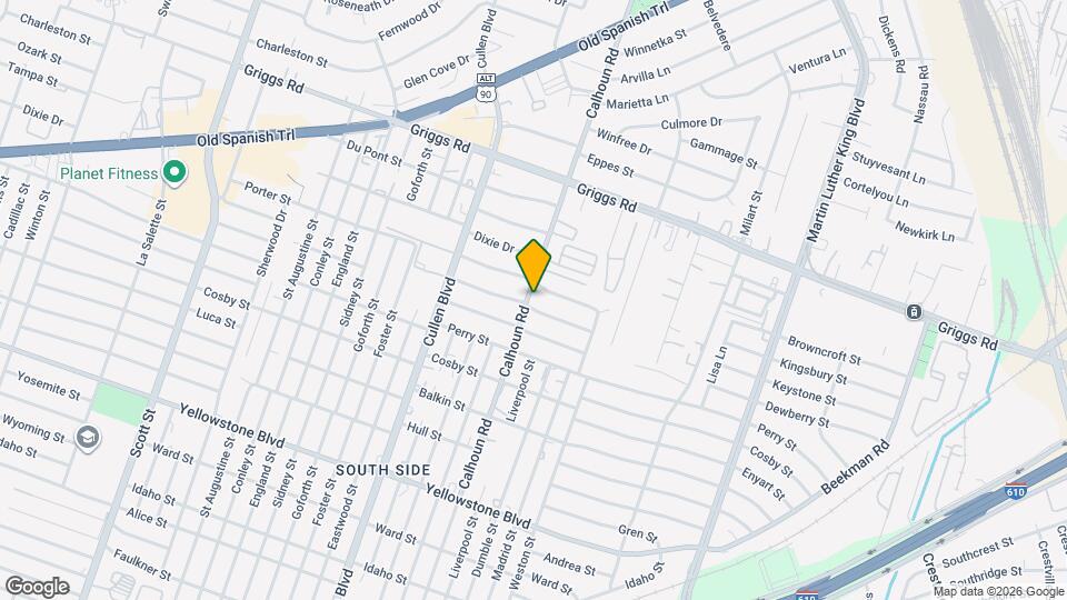 4601 Keystone St Map and Location Details