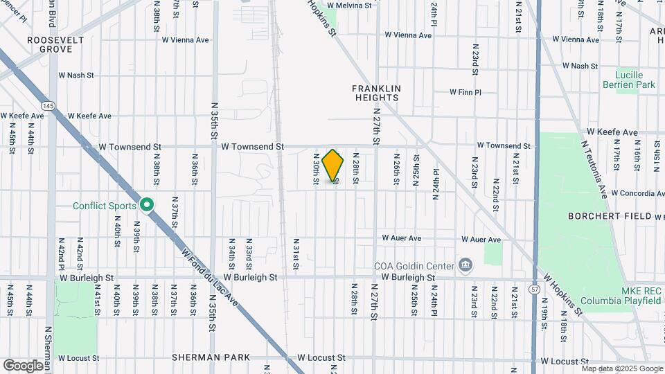 3301-3303-3303 N 29th St Map and Location Details