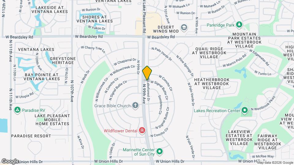 19610 N Lakeforest Dr Map and Location Details