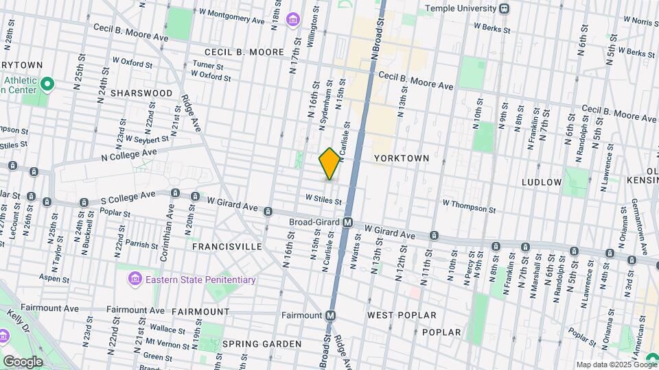 1428 W Thompson St, Unit 1 Map and Location Details