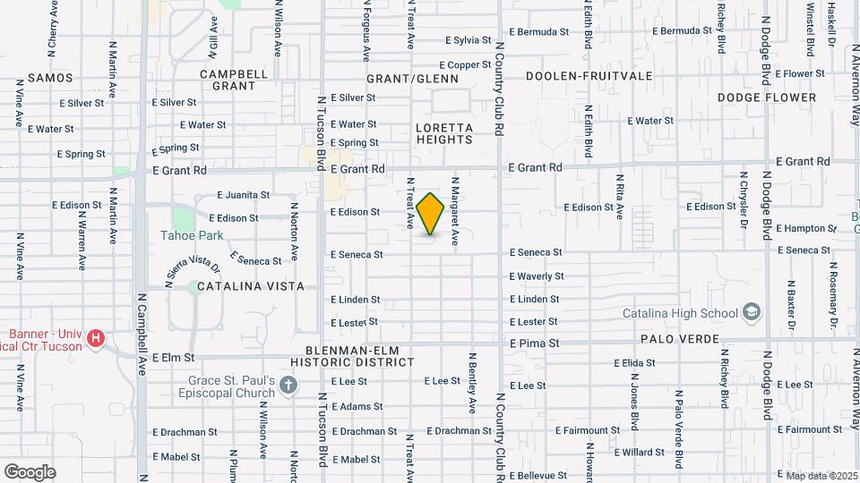 2112 N Treat Ave Mapa y Detalles de la Ubicación