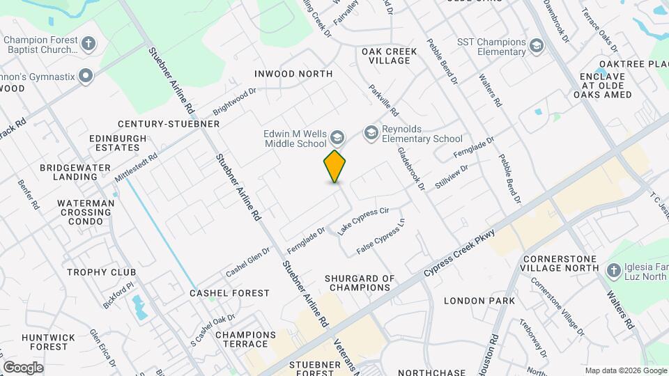 4206 Tulip Oak Dr Map and Location Details