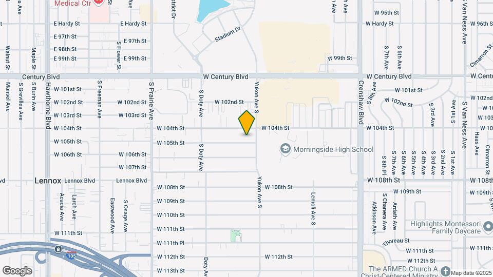 3623 W 105th St, Unit #B Map and Location Details