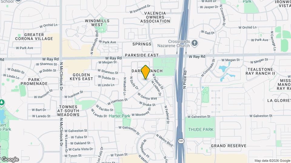 822 N Naples Dr Map and Location Details