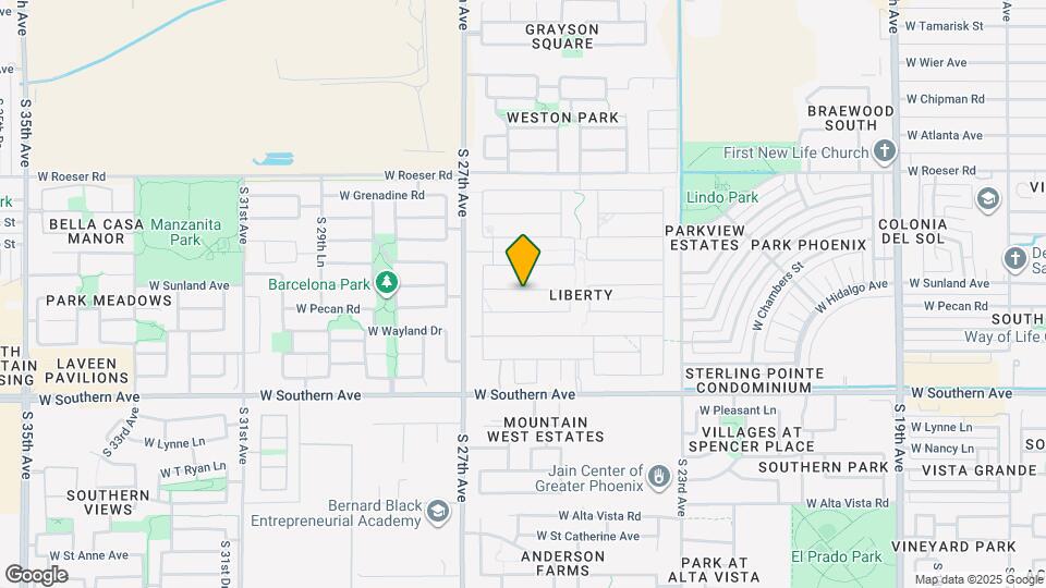 2555 W Sunland Ave Map and Location Details