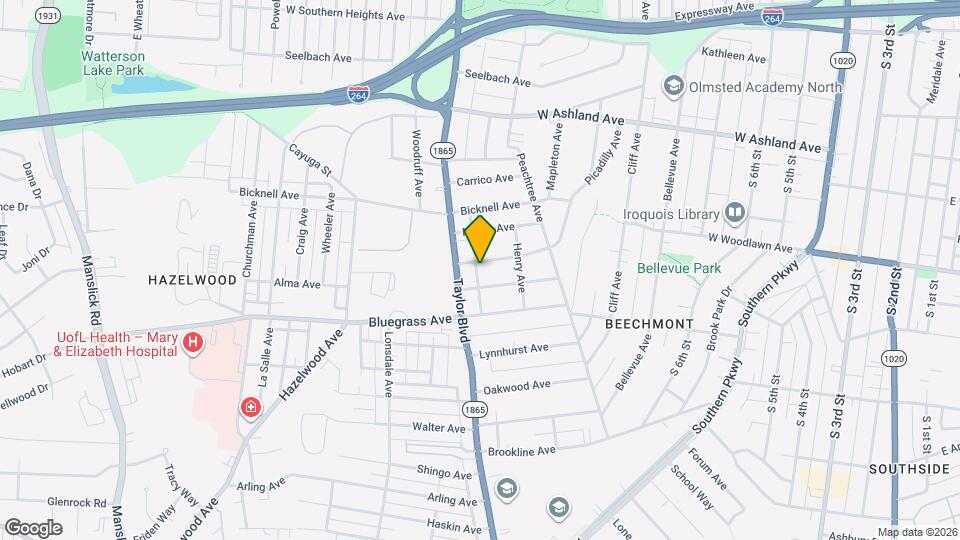 1234 W Woodlawn Ave Map and Location Details