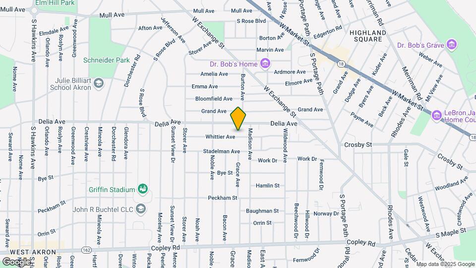 973 Whittier Ave Map and Location Details