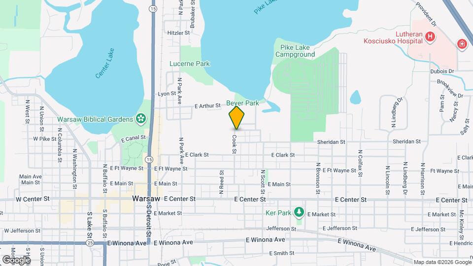 908 E Garfield St Map and Location Details