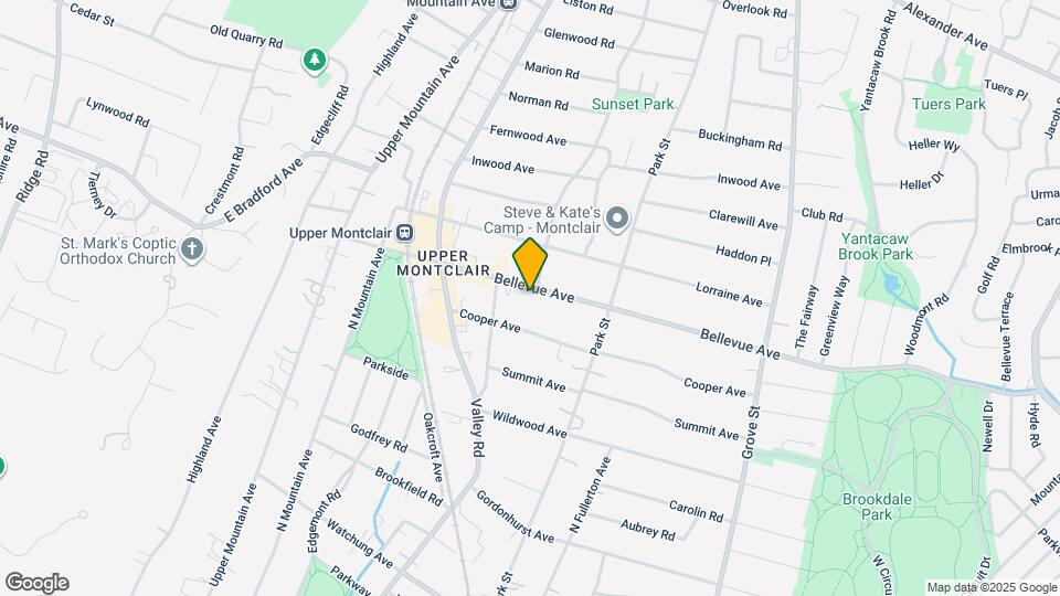 184 Bellevue Ave Map and Location Details