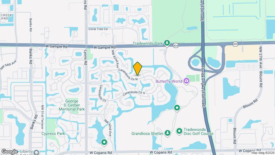 2616 Carambola Cir N Map and Location Details