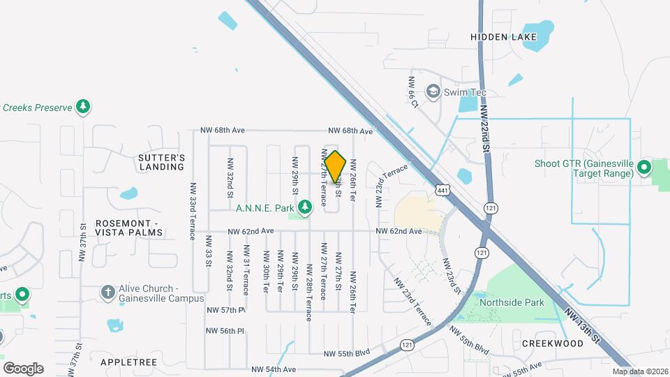 6502 NW 27th St Map and Location Details