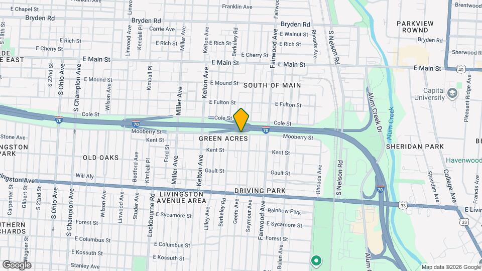 1599 Mooberry St Map and Location Details