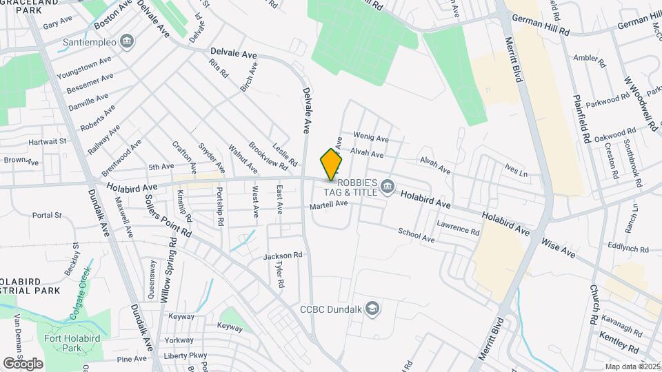 7243 Holabird Ave Map and Location Details