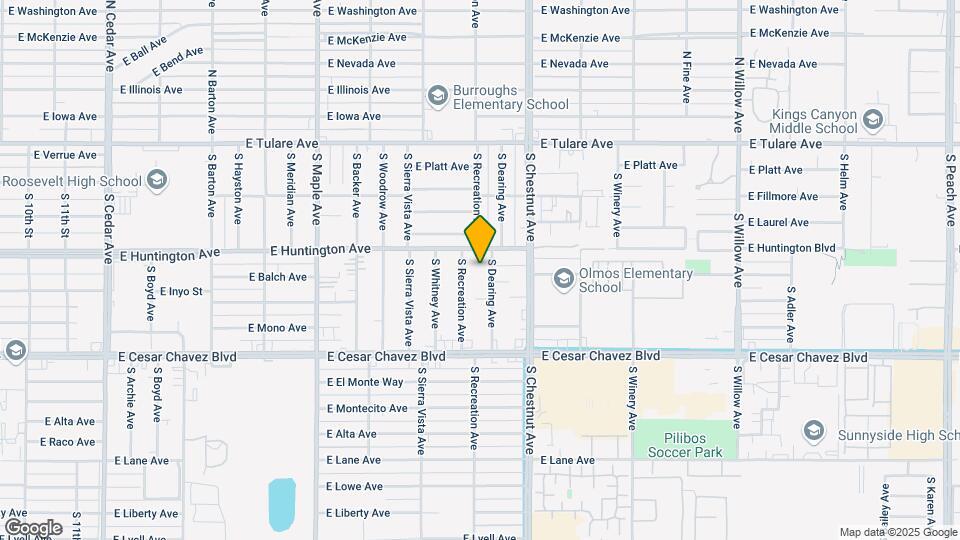 444 S Dearing Ave Map and Location Details