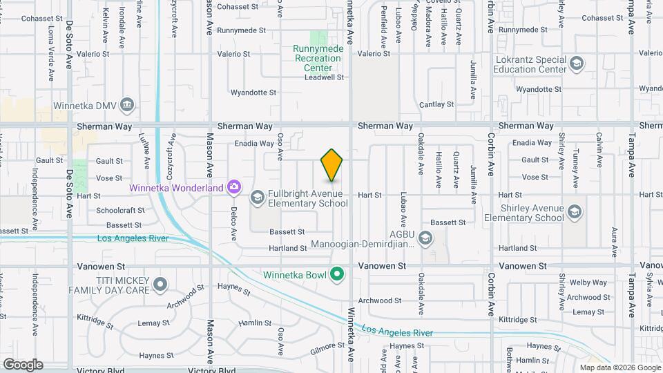 7009 Comanche Ave Map and Location Details