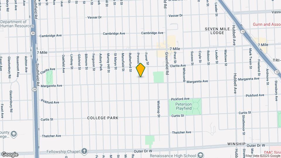 18626 Prevost St Map and Location Details