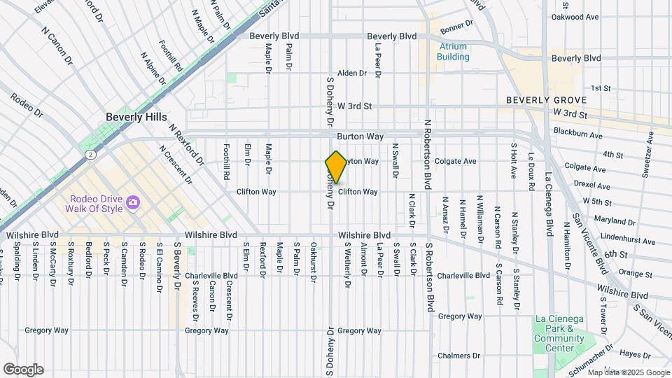 200 N Doheny Dr Map and Location Details