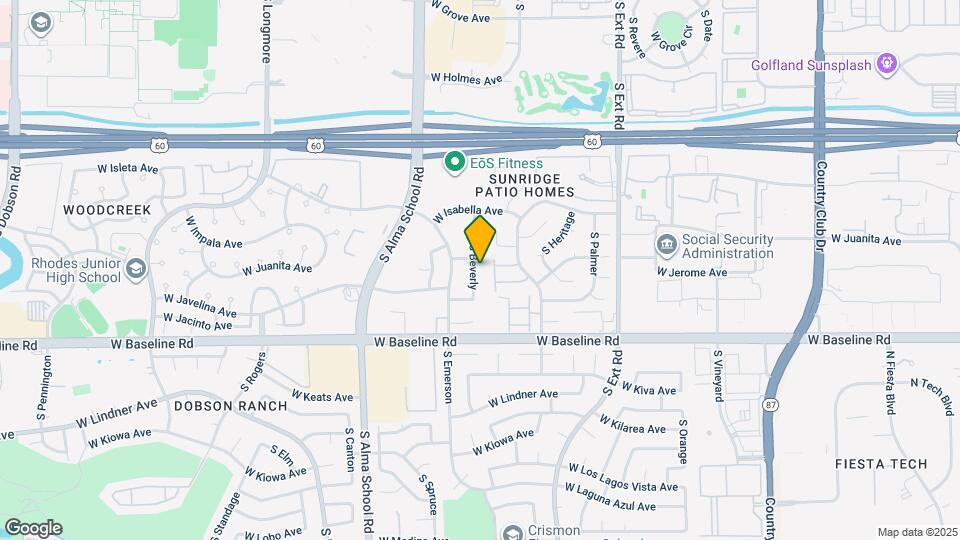 1845 S Beverly Map and Location Details