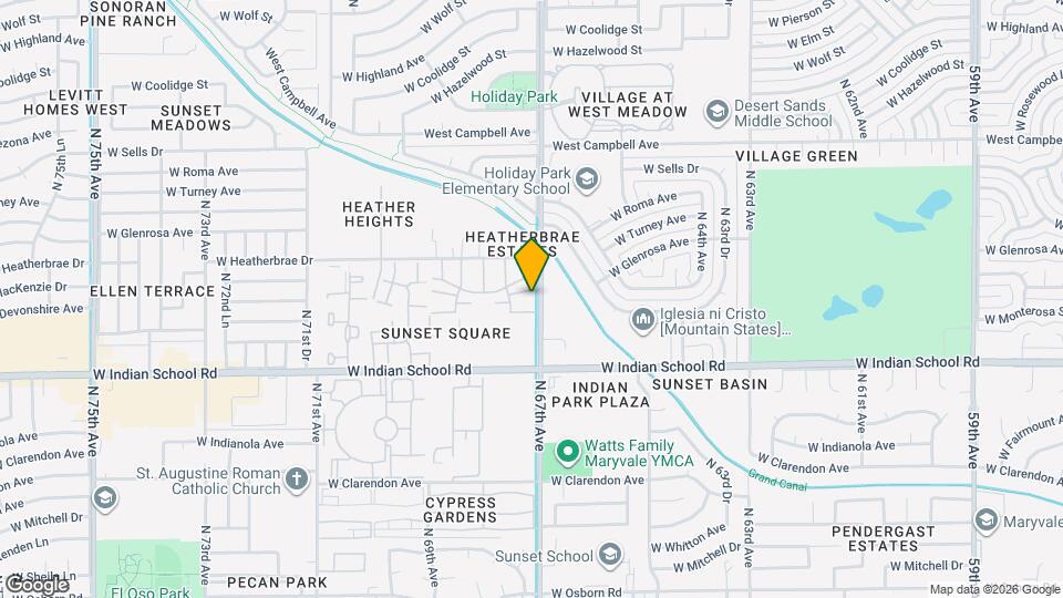 6705 W Devonshire Ave Map and Location Details