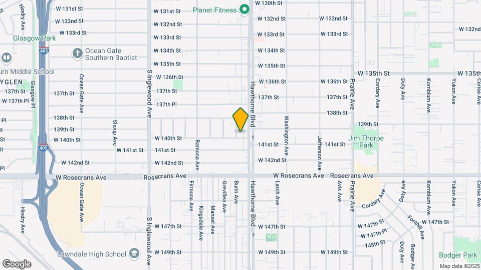 13930 Hawthorne Way Mapa y Detalles de la Ubicación
