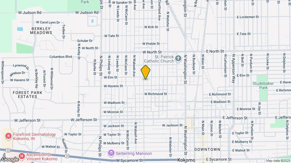 1010 N Indiana Ave Map and Location Details