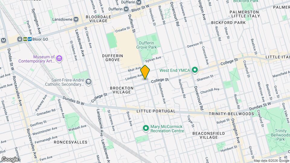 1114 College St Map and Location Details