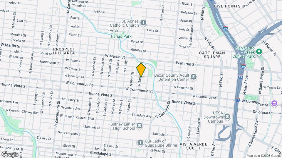 210 N San Jacinto St Map and Location Details