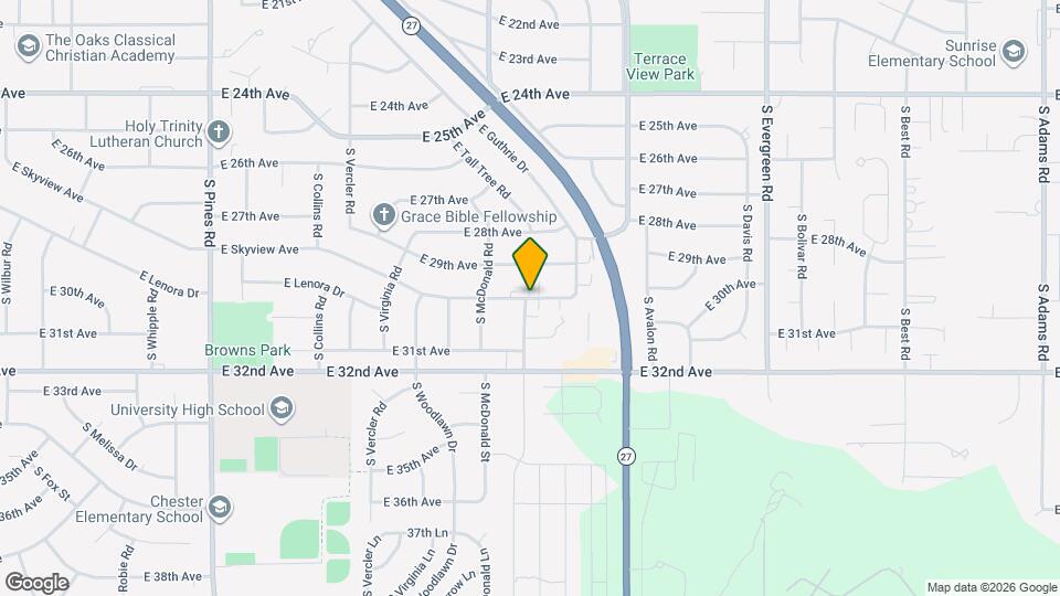13208 E Skyview Ave Map and Location Details