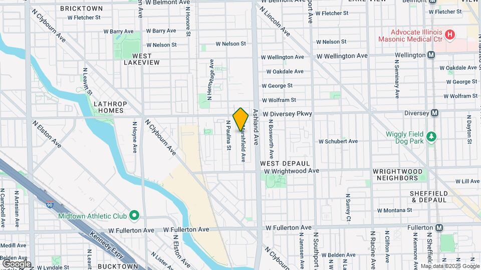 2714 N Marshfield Ave Map and Location Details