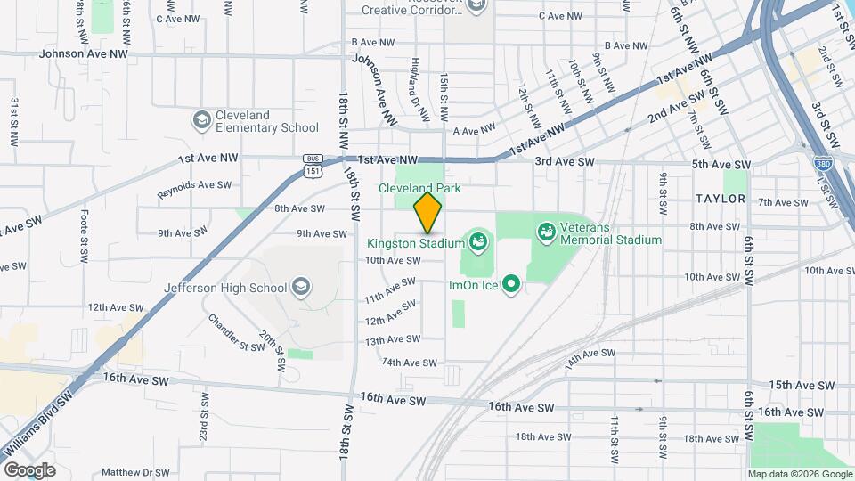 1517 9th Ave SW Map and Location Details